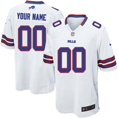 Nike Buffalo Bills Customized White Stitched Youth NFL Jersey